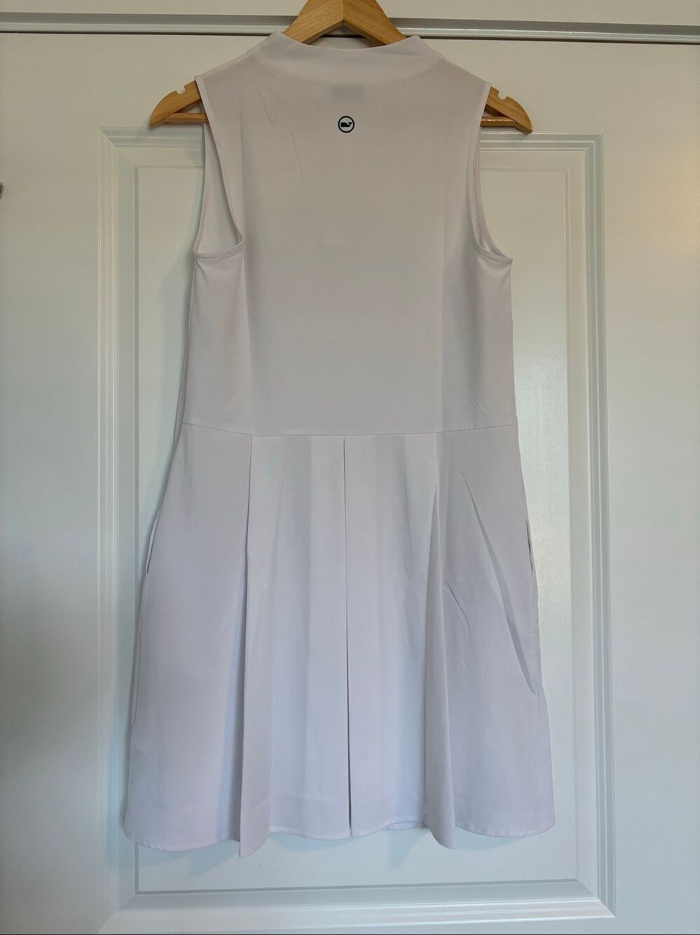 Vineyard Vines White Sleeveless Quarter Zip Shift Dress Size Small - Picture 3 of 6